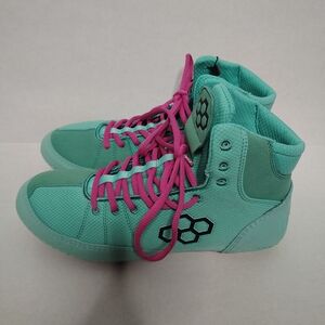 Rudis Colt 3.0 Wrestling Shoes Teal & Pink Men's Size 10 Women's Size 11.5 New